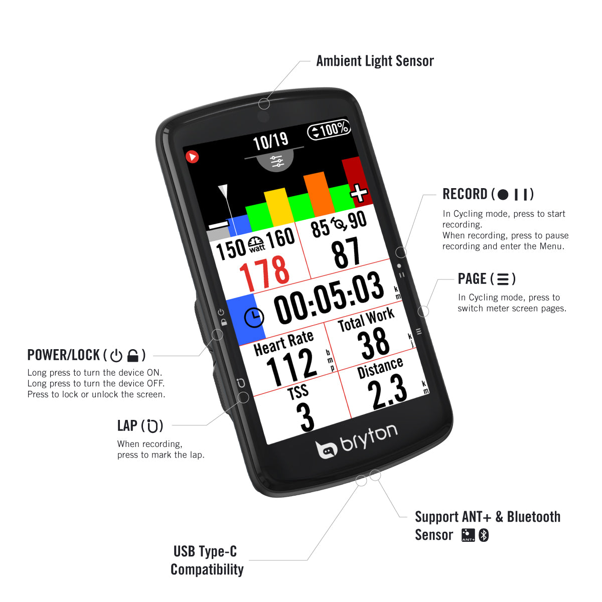 Bryton Rider S810 GPS Bike Computer